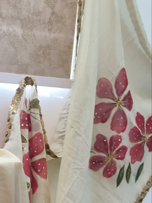 Wedding Ready Handpainted Saree by RNR