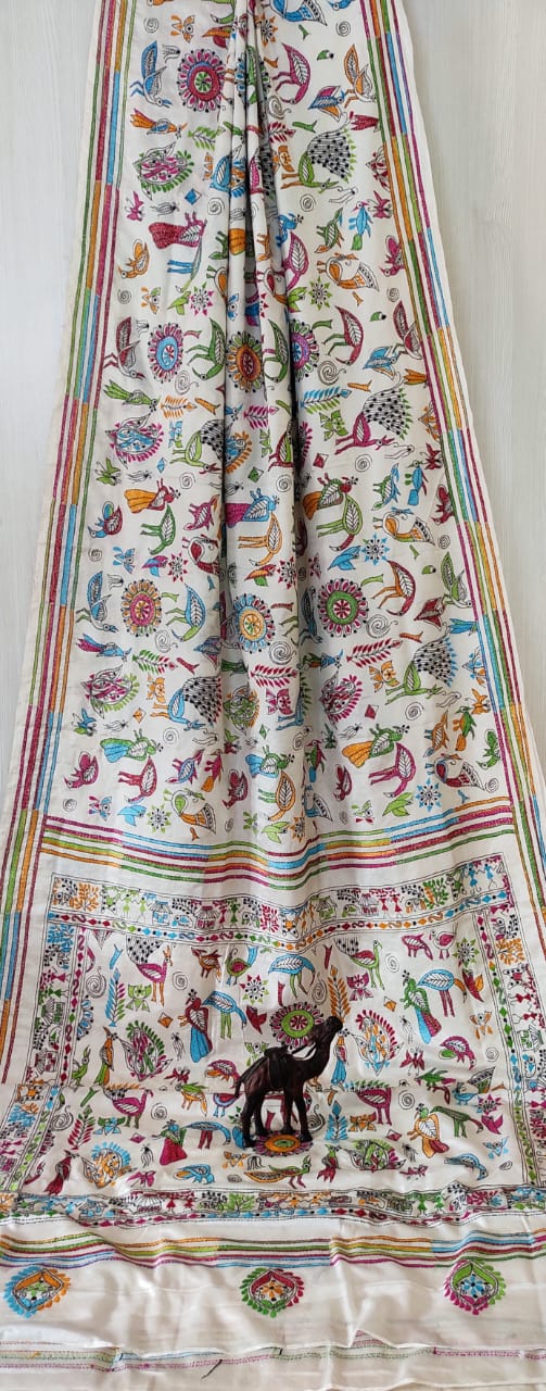 Mohini Kantha on Bangalore Silk