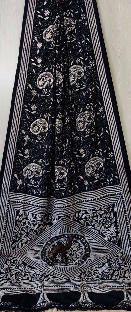 Mohini Kantha on Bangalore Silk
