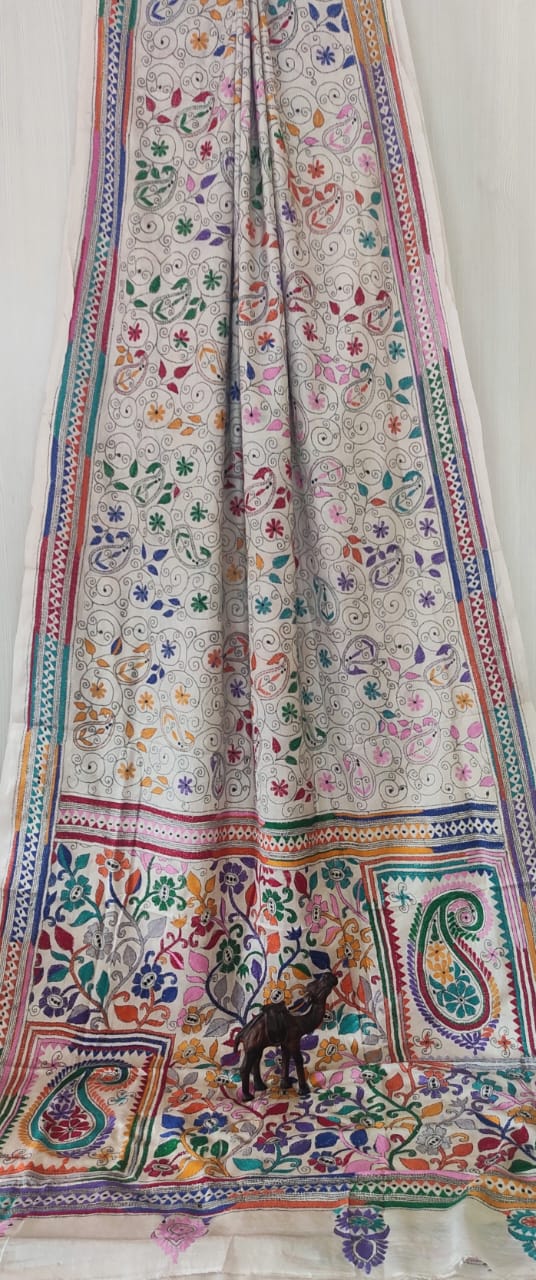 Mohini Kantha on Bangalore Silk