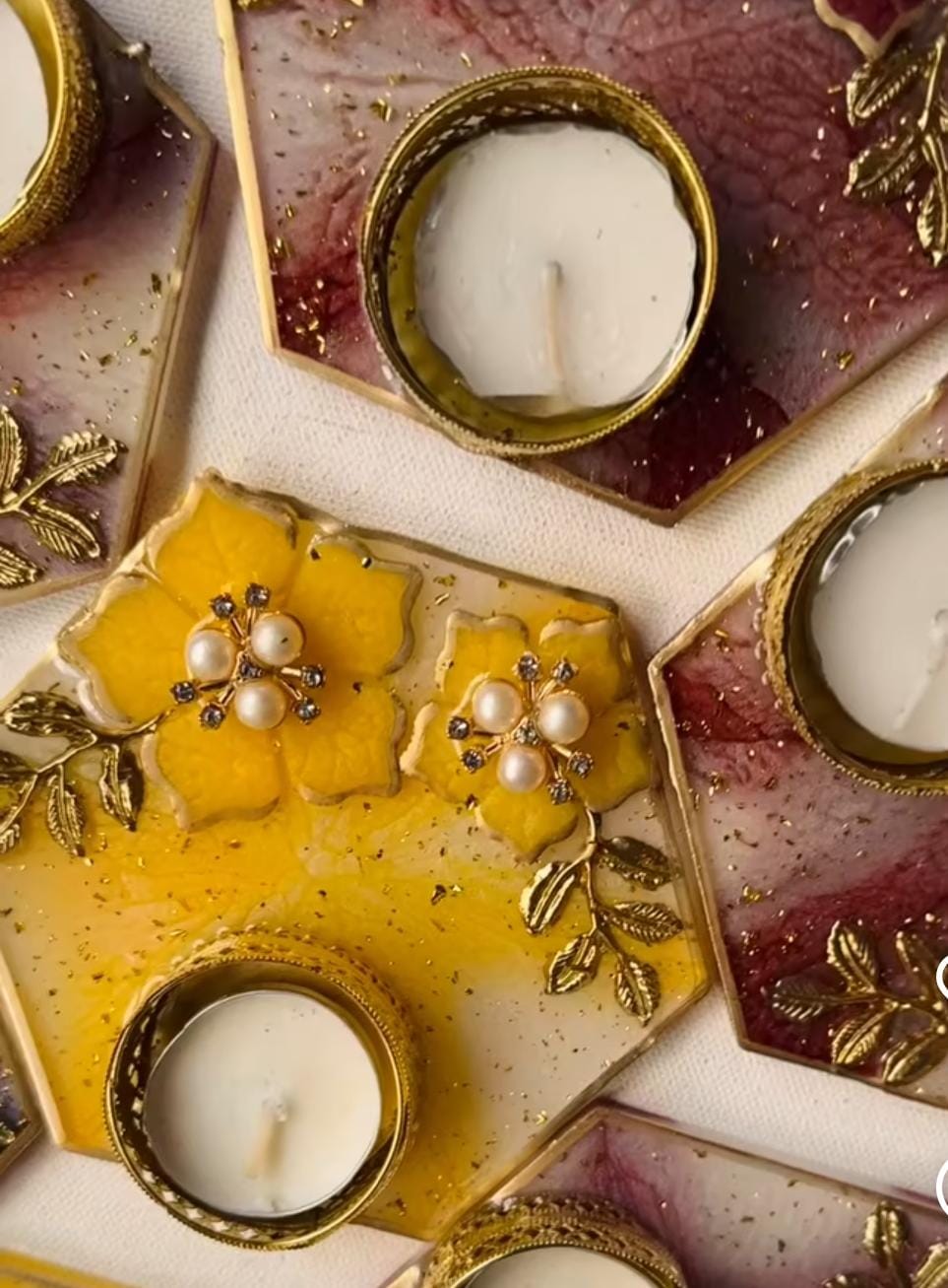 Resin Art Pooja Thalis by RNR