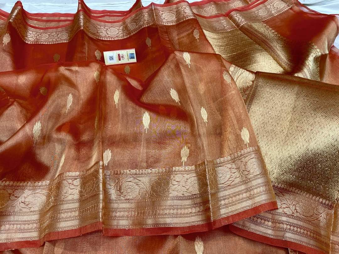 Swarna Banarsi Zari Tissue Banarsi Silk Saree
