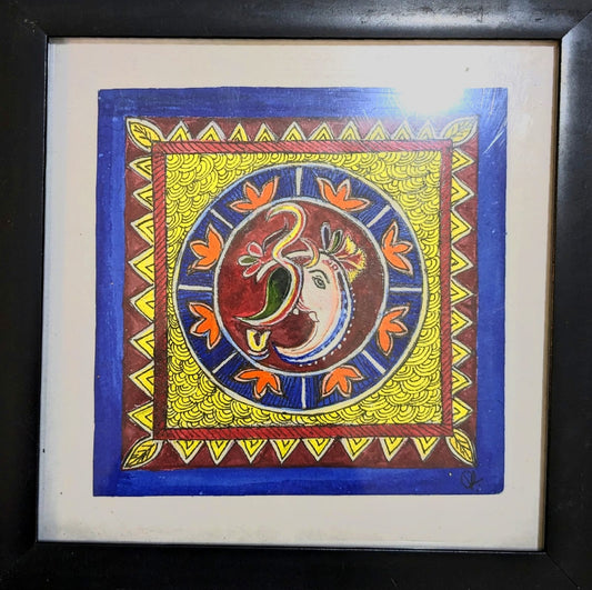 Colorful Acrylic Madhubani Paintings - 5 - RANK NEVER RETIRES
