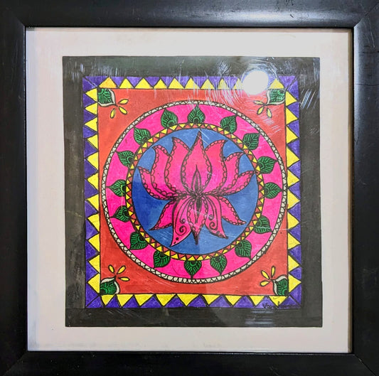 Colorful Acrylic Madhubani Paintings - 6 - RANK NEVER RETIRES