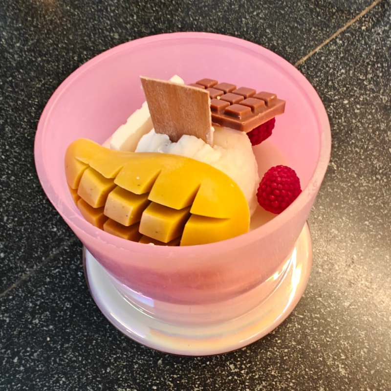 Ice Cream Jar Candle By Rank Never Retires