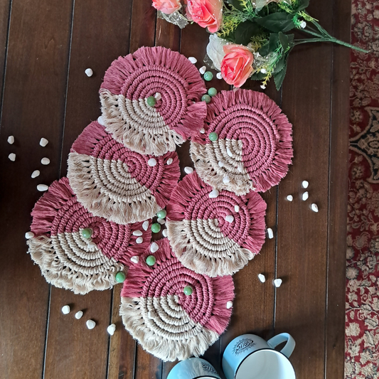 Handmade Macrame Coasters