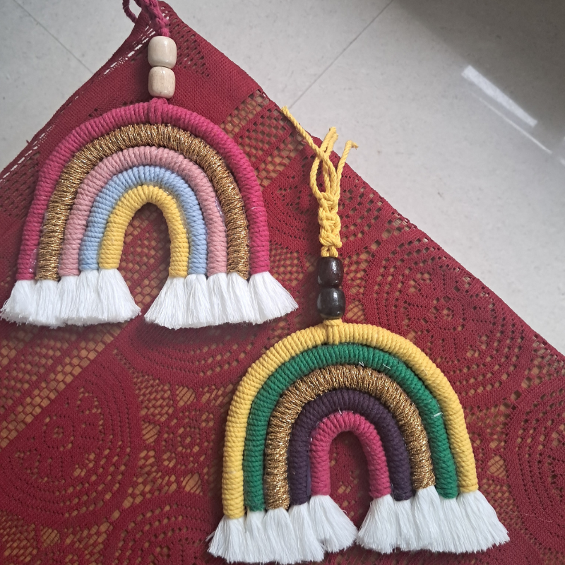 Macrame Rainbow Charm - 5 Colours by RNR