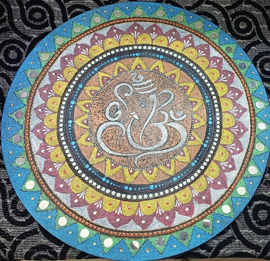 Intricate Ganesha Mandala Wall Art - RANK NEVER RETIRES