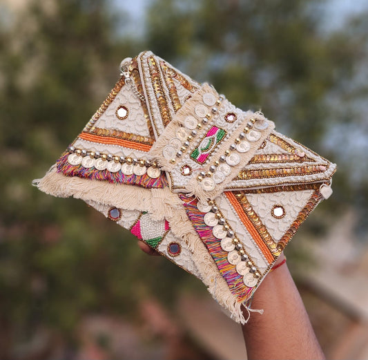 Stylish Jute Sling and Hand Purses - 1