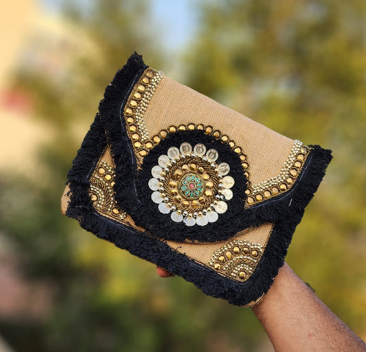 Stylish Jute Sling and Hand Purses - 9